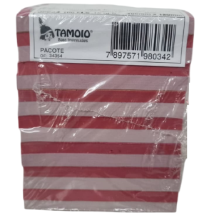 BINGO JORNAL 100FLS 10X12CM ROSA 15UN