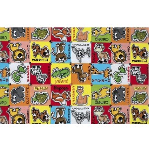 SACO METAL 30X44CM 50UN MUNDO ANIMAL