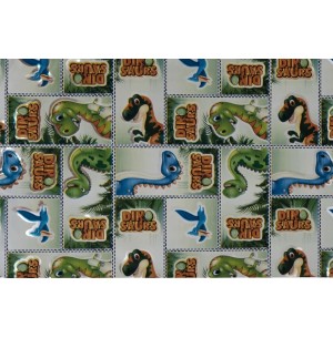 SACO METAL 25X36CM 50UN DINOS