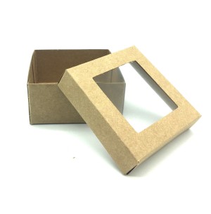 CAIXA PRESENTE 8X8X4CM C/ VISOR