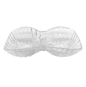 PETISQUEIRA VIDRO 2 DIVISÓRIAS 26X13CM