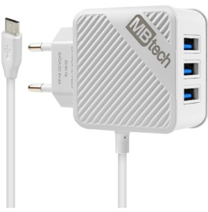 CARREGADOR USB V8 3U 2A