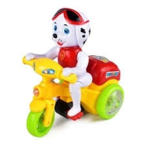 TRICICLO C/CACHORRO MOV.SOM LUZ 19CM