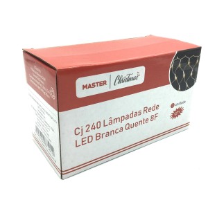 PISCA REDE LED 240L BRANCO QUENTE