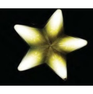 PISCA ESTRELA LED DIGITAL 48CM AMARELO