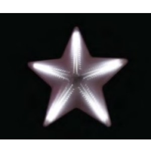 PISCA ESTRELA LED DIGITAL 48CM BRANCO