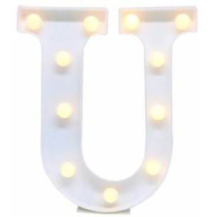 FESTA LUMINÁRIA LED LETRA U
