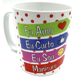 CANECA PLÁSTICO 350ML PROFISSÕES