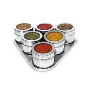 PORTA CONDIMENTOS INOX MAGNÉTICO 6PCS