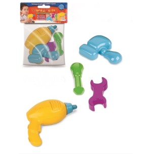 KIT FERRAMENTAS INFANTIL 4PÇS 