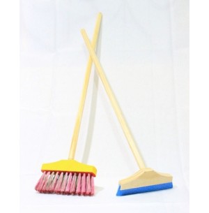 KIT VASSOURA E RODO MADEIRA INFANTIL