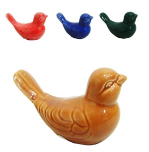 ADORNO PORCELANA PÁSSARO 4X5X7CM