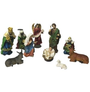 RESINA PRESÉPIO 10 FIGURAS 13CM