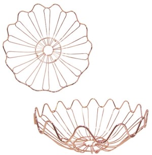 FRUTEIRA ARAMADA 27X13CM ROSÊ