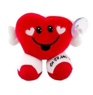 PELÚCIA ALMOFADA CORAÇÃO MÃO 16X13CM VENTOSA