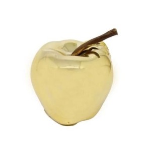 ADORNO PORCELANA MAÇÃ 6X7X6CM